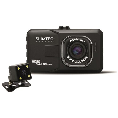 Видеорегистратор Slimtec Dual F2, 2 камеры, черный фото