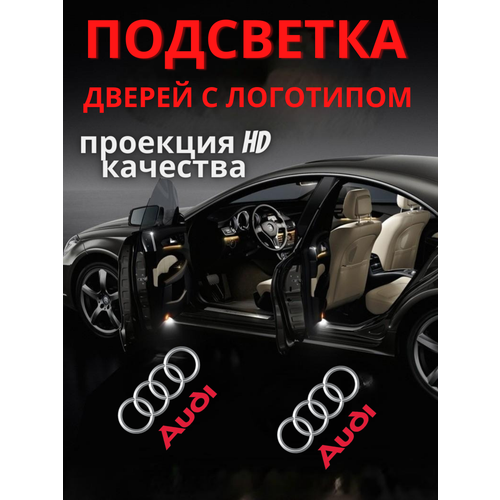 Подсветка дверей, проекция логотипа для Audi (2шт.) фото