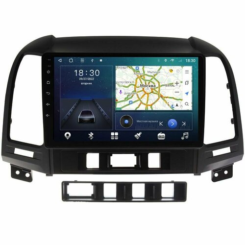 Магнитола CRS-300 Хендай Санта Фе 2 Hyundai Santa Fe II 2006-2012 - Android 13 - Процессор 8 ядер - Carplay - DSP 36 полос - 4G(Sim) фото