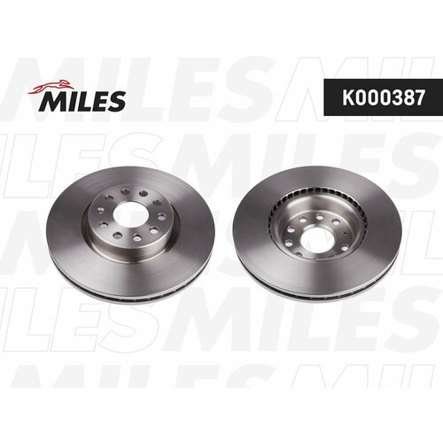 Диск тормозной передний MILES K000387 для а/м Audi A3, Skoda Karoq, Kodiaq, Octavia, VW Golf, Passat, Tiguan, 312x25 мм фото