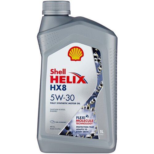 Синтетическое моторное масло SHELL Helix HX8 Synthetic 5W-30, 1 л, 1 шт. фото