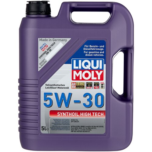 Минеральное моторное масло LIQUI MOLY Synthoil High Tech 5W-30, 5 л, 1 шт. фото