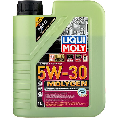 Синтетическое моторное масло LIQUI MOLY Molygen New Generation DPF 5W-30, 1 л, 1 шт. фото