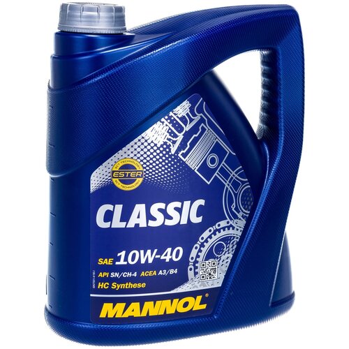 Полусинтетическое моторное масло Mannol Classic 10W-40, 4 л, 4 шт. фото