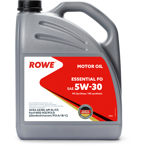 Синтетическое моторное масло ROWE ESSENTIAL SAE 5W-30 FO, 4 кг, 1 шт. фото