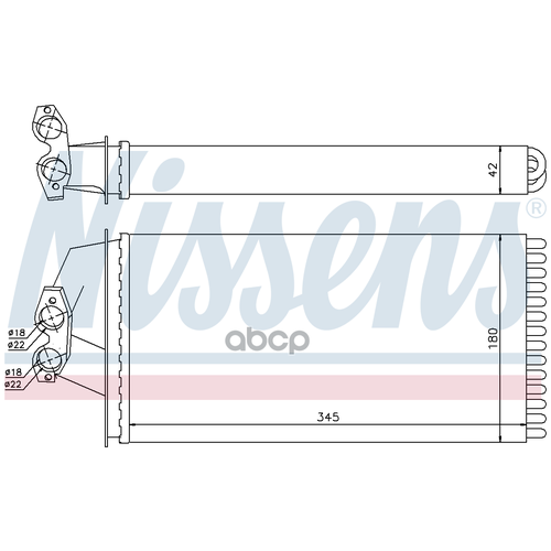 Радиатор печки mercedes vito 96 nissens арт. 72036 - NISSENS арт. 063966092412d2976440 фото