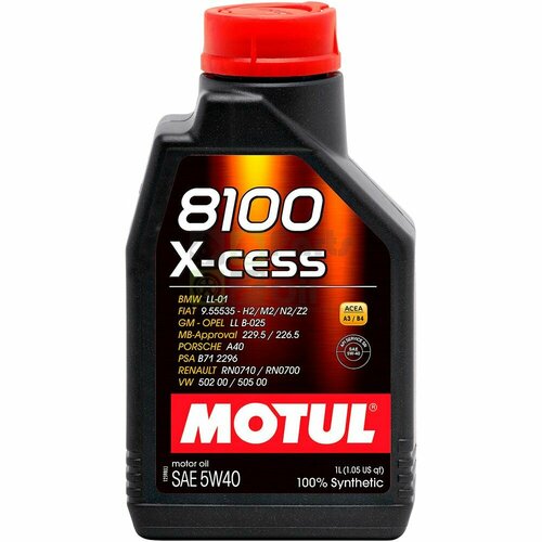 Моторное масло Motul 8100 X-Cess 5W40 1 л фото