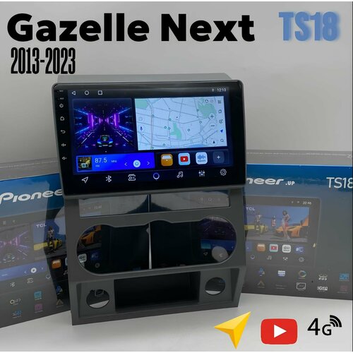 Штатная магнитола TS18 4+32Гб 8 ядерная для Газель Некст/GAZ Gazelle Next 2013-2023 2 DIN фото