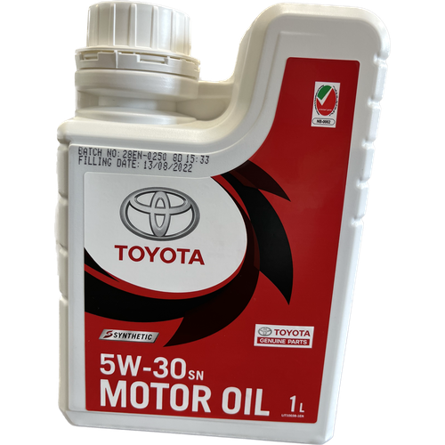 Масло моторное оригинальное Toyota 5W-30, API SN / ILSAC GF-5, синтетическое, 1л фото