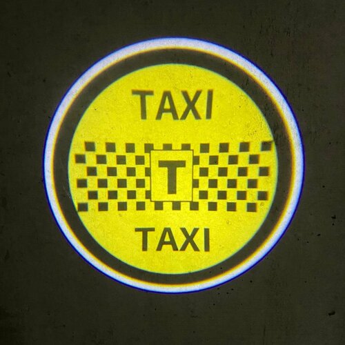 Проекция подсветка логотипа автомобиля для двери такси taxi фото